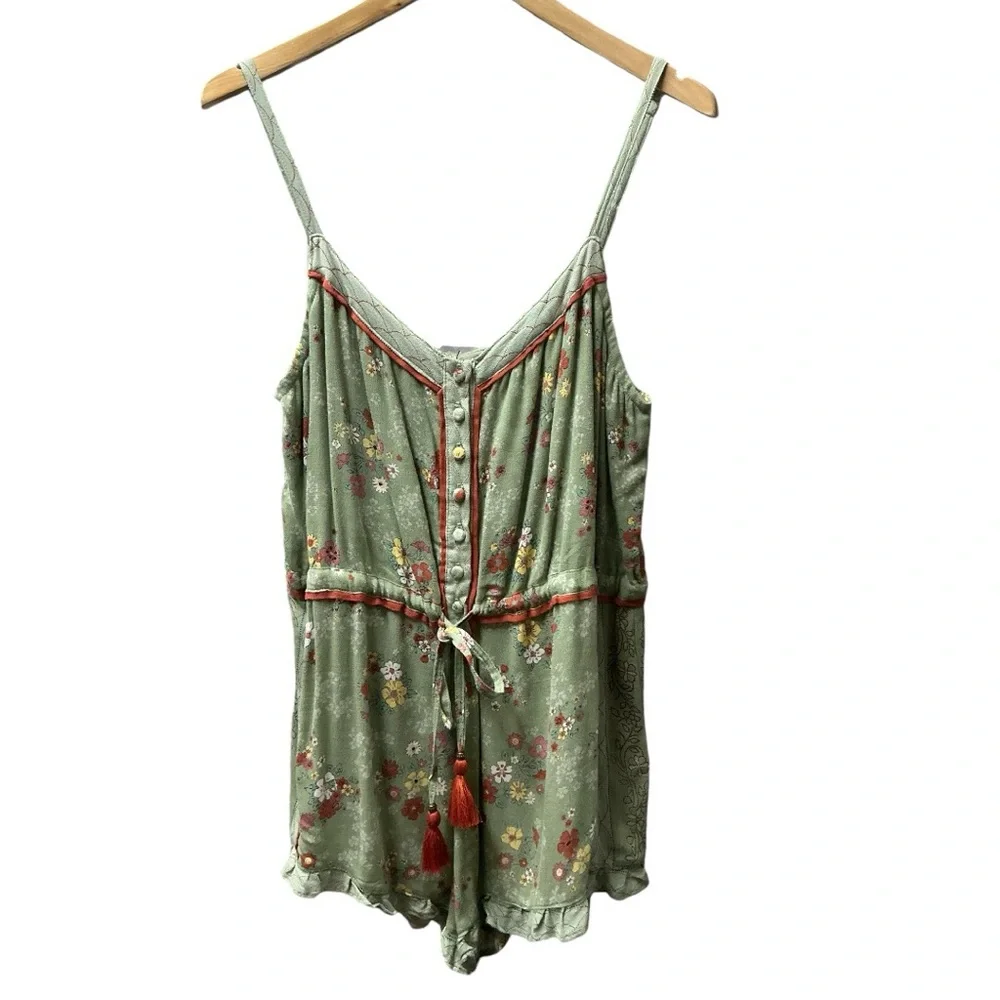 NWT Anthropologie romper Tulle & Batiste Joanna Playsuit daydreamer floral M L - Picture 6 of 12